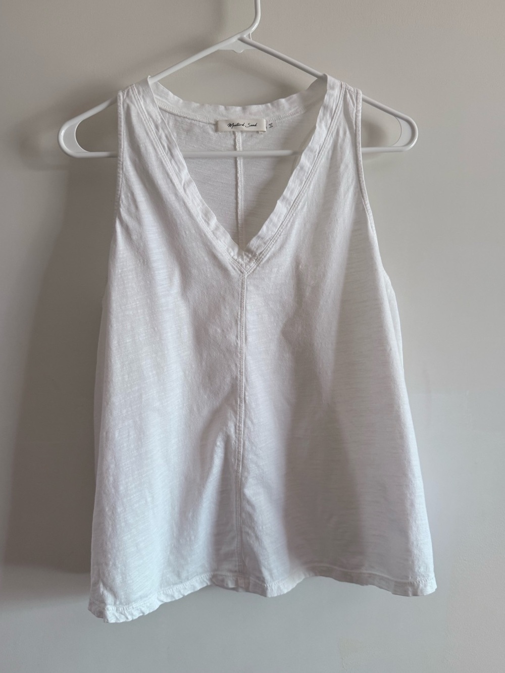 Mustard Seed Cotton V-Neck Tank